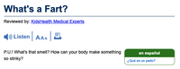 KidsHealth: What’s a Fart?