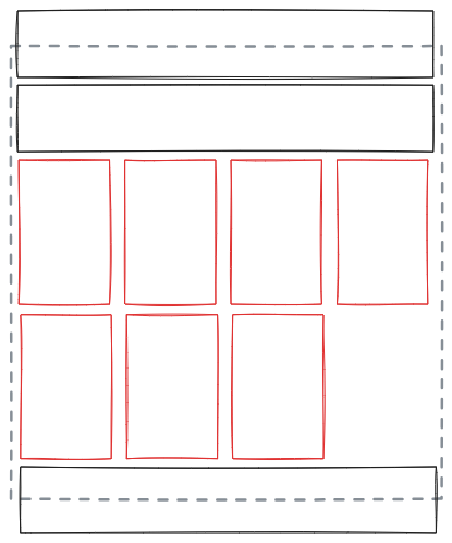 Wrap the horizontal blocks so there’s only vertical overflow.